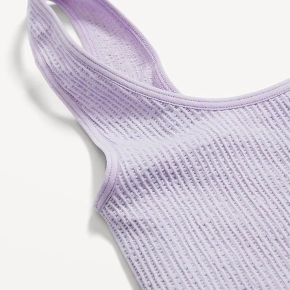 Old Navy Cropped Rib-Knit Seamless Cami Bra Top - Picture 5 of 6